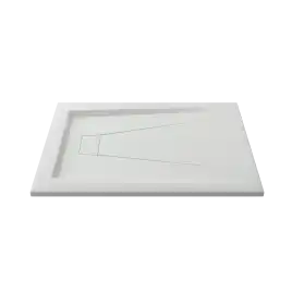 Душевой поддон Good Door Атриум 130х90 из искусственного камня ЛП00004 Белый