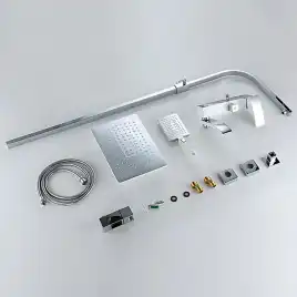 Душевая система Gappo G2407-8  с поворотным изливом, Хром / Белый