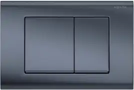 Кнопка смыва Aquatek KDI-0000033, Оружейная сталь