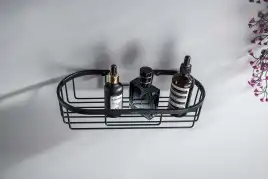 Полка для душа Aquatek AQ4916MB, Черный матовый