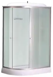 Душевая кабина Loranto 120х80 низкий поддон, матовое стекло, профиль Хром, CS-66121R F 120