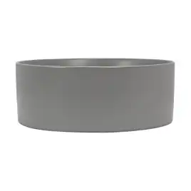 Раковина AVS Лилиан 36x36 серая матовая с донным клапаном