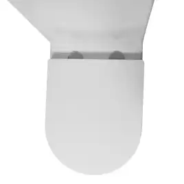 Унитаз-компакт Azario Blanco AZ-T003B-R напольный, безободковый, в комплекте с бачком и сиденьем микролифт, Белый глянцевый