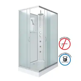 Душевая кабина Niagara Classic 120х80х240 NG-43285-14QBKTG низкий поддон, с гидромассажем, 432853QBKTG