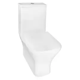 Унитаз напольный Azario Blaise AZ-55-1 безободковый, с бачком и сидением микролифт, Белый глянцевый