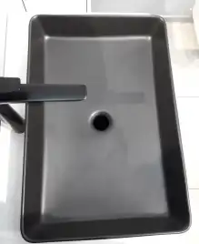 Раковина AVS Кристел 60х41 черная матовая