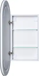 Зеркальный шкаф Aquanet Монте 40 белый, с LED подсветкой, 344786
