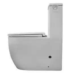 Унитаз моноблок Azario Velluto AZ-6281 напольный, безободковый, со смывом Торнадо, с сиденьем микролифт, Белый глянцевый