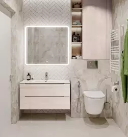 Тумба под раковину BelBagno ETNA-1000-2C-SO-RG-P подвесная Rovere Grigio