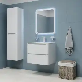 Тумба с раковиной IDDIS Edifice 60, подвесная, Белая, EDI60W0i95K