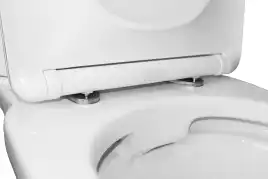 Унитаз напольный Azario Wandy AZ-56D безободковый, с бачком и сидением микролифт, Белый глянцевый