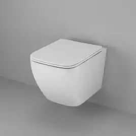 Унитаз подвесной Grossman Thin Rim GR-5603S безободковый, Белый глянцевый, с тонкой крышкой,микролифт