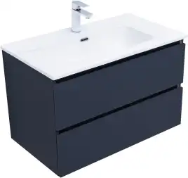 Тумба под раковину Aquanet Вега 2.0 80 маренго, подвесная, 337949