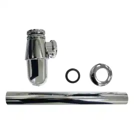 Сифон для раковины AZARIO AZ-107-CHR без выпуска, G 1 1/4 латунь, хром