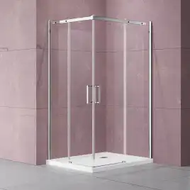 Душевой уголок Vincea Dice 100х100 VSS-4D100CL, профиль хром, стекло Прозрачное