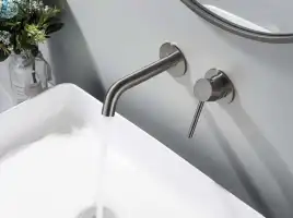 Смеситель для раковины Aquatek Европа AQ1313BGM, Оружейная сталь