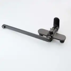 Смеситель для ванны Aquatek Ника AQ1842MB с длинным изливом, Черный матовый