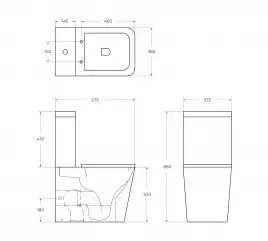 Напольный унитаз BelBagno ARDENTE-R BB02093CPR/SC, безободковый, с сиденьем микролифт, Белый