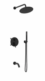 Душевая система  Vincea Villa VSFW-1VL3MB VSFW-1VL3MB встраиваемая, черный матовый