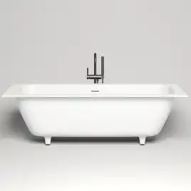 Ванна Salini ORLANDA AXIS KIT 180х80 103312G из материала S-Sense, Белая глянцевая