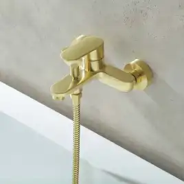 Смеситель для ванны Aquatek Ника AQ1840BG, Золото матовое