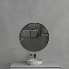 Зеркало AVS Мид 77 см рама пластик, черное