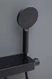 Смеситель для душа Allen Brau Fantasy 5.11002-31, термостатический, цвет Черный матовый