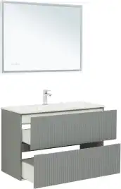 Тумба под раковину Aquanet Джейн 100 мисти грин 313320