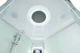 Душевая кабина AvaCan EM2090LEDT 90x90 см, низкий поддон, с крышей