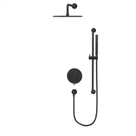 Душевая система для душа WHITECROSS Y black YSET05BL, скрытого монтажа, Черный матовый