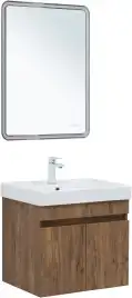 Тумба под раковину Aquanet Оптима 60 дуб рустикальный , 344795