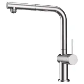 Смеситель для кухни AVS PureRiver хром, Г-образный выдвжной излив, 837-160-CR