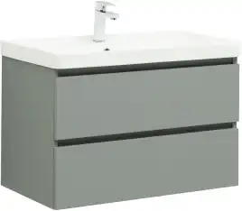 Тумба под раковину Aquanet Вега 2.0 80 мисти грин, подвесная, 337961