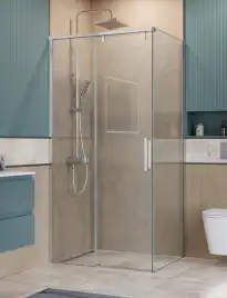 Душевой уголок BelBagno SOFT_CLOSE-1-AH-1-100/90-C-Cr стекло прозрачное, профиль Хром