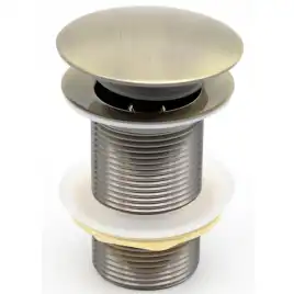 Донный клапан для раковины CeramaLux RD008 без перелива, Бронза