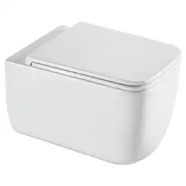 Унитаз подвесной AVS Пирамида 801-0037-P-T1-GW безободковый, со смывом Торнадо, белый