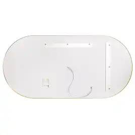 Зеркало с подсветкой AVS AG 50x100 см, антипар, брашированное золото