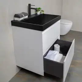 Тумба с раковиной AVS Гармония 60 белая, N821-07-600WG-02-610BM