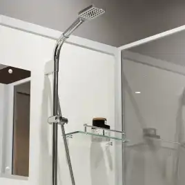 Душевая кабина Niagara Standart 90х90 ST90/15Q/BK низкий поддон, белый профиль, без крыши