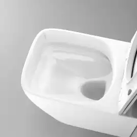 Унитаз подвесной Grossman Thin Rim GR-5603S безободковый, Белый глянцевый, с тонкой крышкой,микролифт