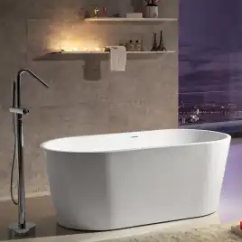 Акриловая ванна Abber 130х70 AB9203-1.3, отдельностоящая, Белая глянцевая