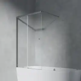 Шторка на ванну AVS Перла 100 L профиль хром, стекло прозрачное, 803-0018-150-5249L-CR-T