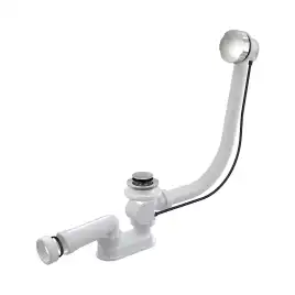 Слив-перелив AlcaPlast A55K-RU-01 полуавтомат для ванны, хром