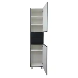 Шкаф-пенал Azario Эстима 40 CS00094561 правый напольный, Графит