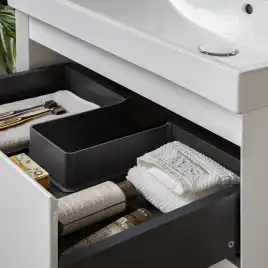 Тумба с раковиной AVS Гармония 50 SL белая, K821-07SL-500WG-217-500WG