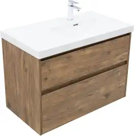 Тумба под раковину Aquanet Nova Lite 2.0 90 дуб рустикальный, правая, 346317