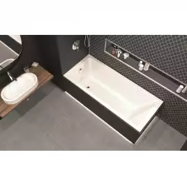 Акриловая ванна Whitecross Wave Slim 150x70 акрил с тонким бортом, встраиваемая, 0111.150070.100 Белая