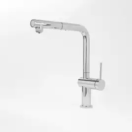 Смеситель для кухни AVS PureRiver 837-160-CR, Г-образный выдвжной излив, хром
