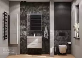 Пенал Roca Ronda ZRU9303006 подвесной, правый, цвет, Белый матовый, бетон