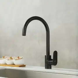 Смеситель для кухни Aquatek Ника AQ1882MB, Черный матовый